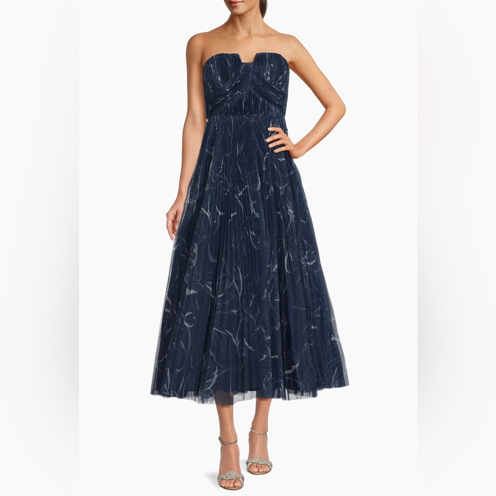 Hutch Corene Tulle Strapless Midi Gown NWT 6